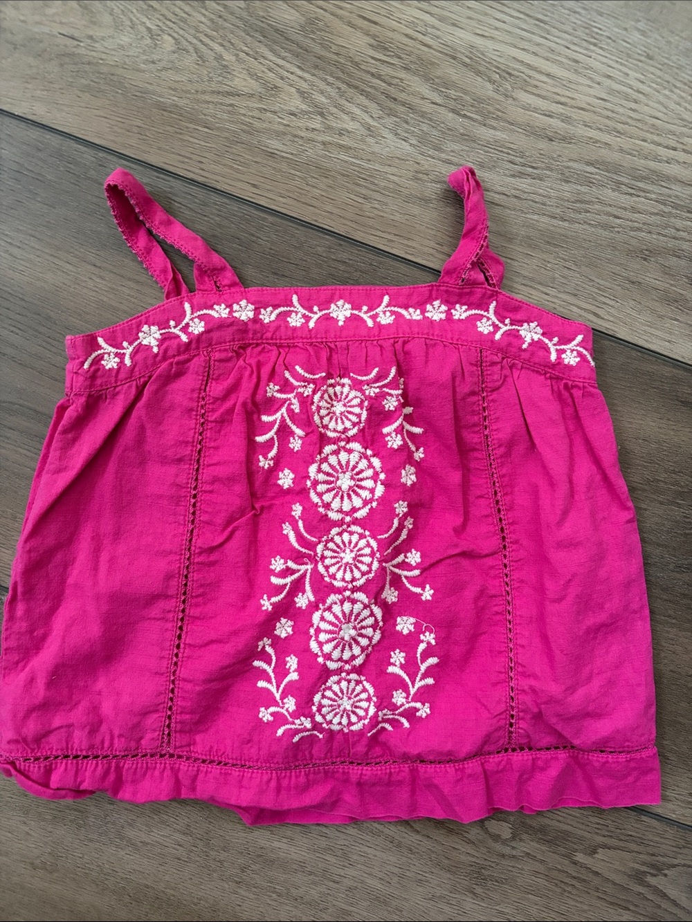 GAP Pink Floral Embroidered Camisole